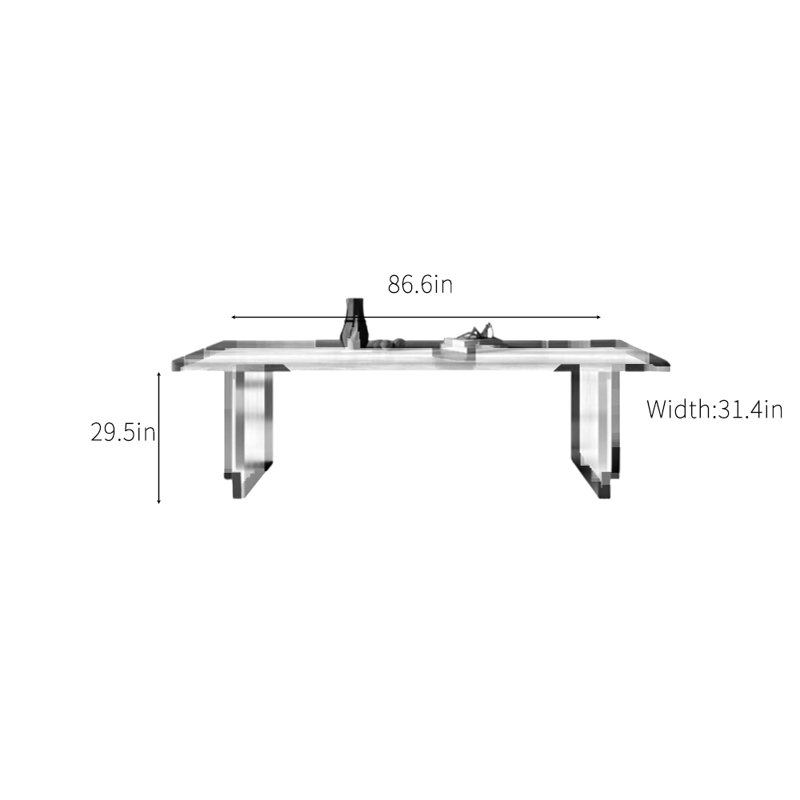 Genthner, H 29,5 po x L 86,6 po x l 31,4 po