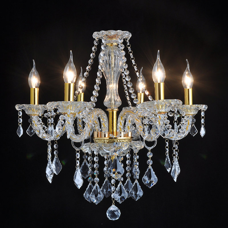 Alfaro Crystal Chandelier, 60cm H x 55cm W x 60cm D