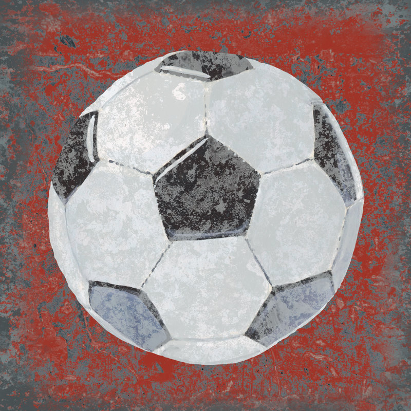 Grunge Sporting IV by Studio W - Wrapped Canvas Painting, 91cm H x 91cm W