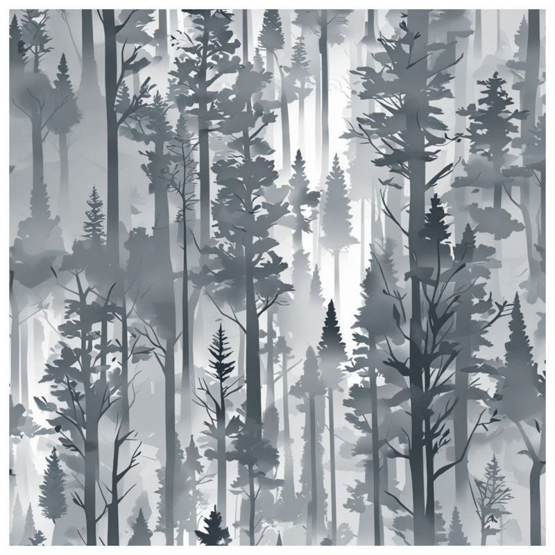 Foggy Pine Forest Comforter, Twin Extra Long
