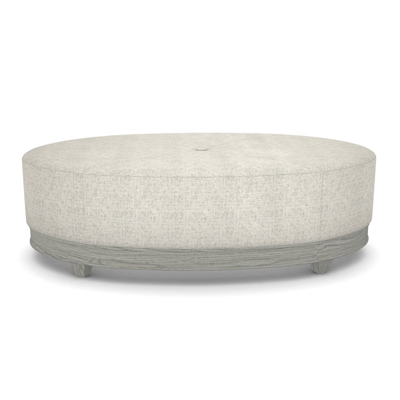 Repose-pieds Evelyn, Métal Tuck, Gris colombe