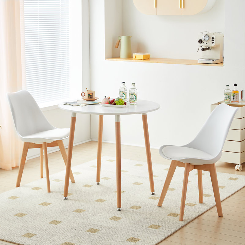 Ensemble repas rond 31,5 po Dorelien, Blanc