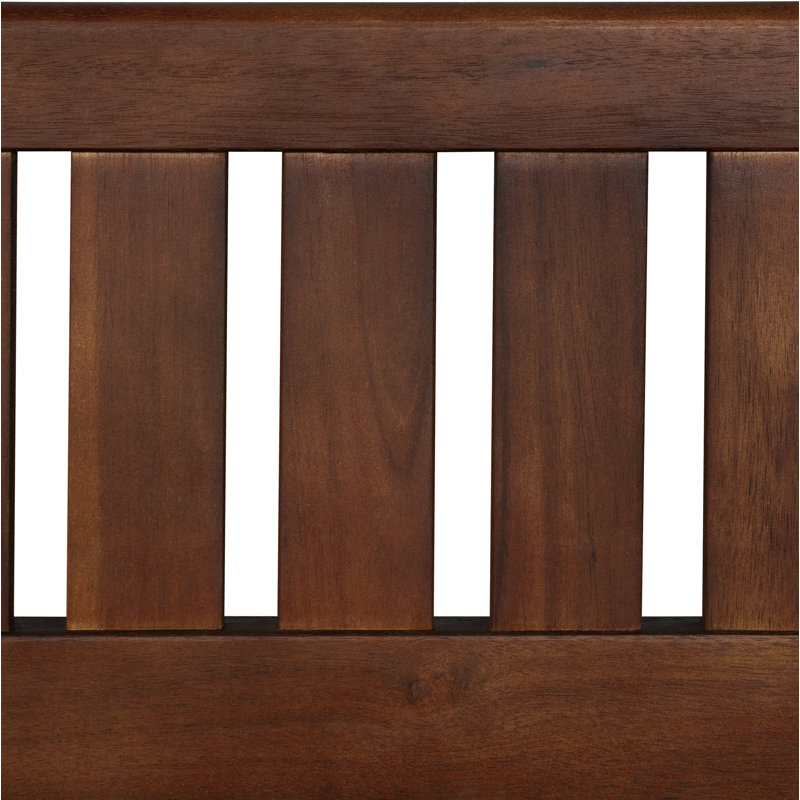 Ensemble de conversation modulaire avec coussins 4 pièces Deloris, Noyer