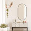 Metal Oval Mirror