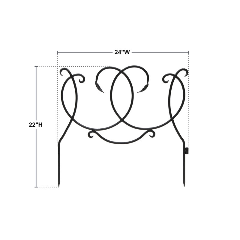Clôture en métal H 2 pi x l 2 pi