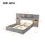 Lit plateforme tapissier, cadre de lit avec station de charge, lit de rangement, lit tapissier, avec tablettes de rangement à deux prises-1996123391-1985418518