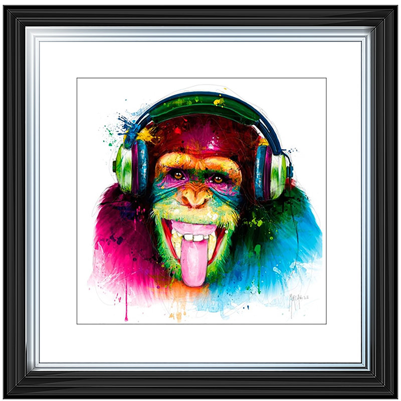 DJ Monkey - Single Picture Frame Painting