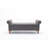 Flax Fabric Storage Bench Shoe-Changing Stool