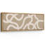 Lignes blanches abstraites sur art moderne beige-111695676-100937186