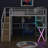 Metal Loft Bed With Built-In Desk Work Station, Wardrobe, Storage Staircase And LED, Gaming Bed For For Kids Teens Adults-1683972499