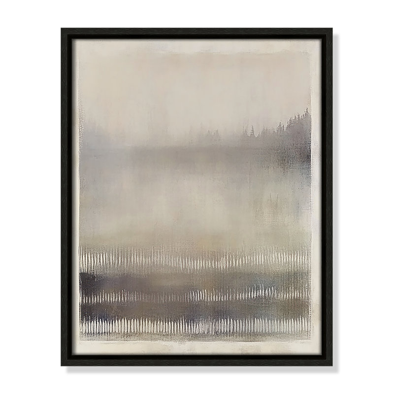 Équilibre équilibré III par Irena Orlov, H 15,5 po x l 12,5 po, Flottant espresso