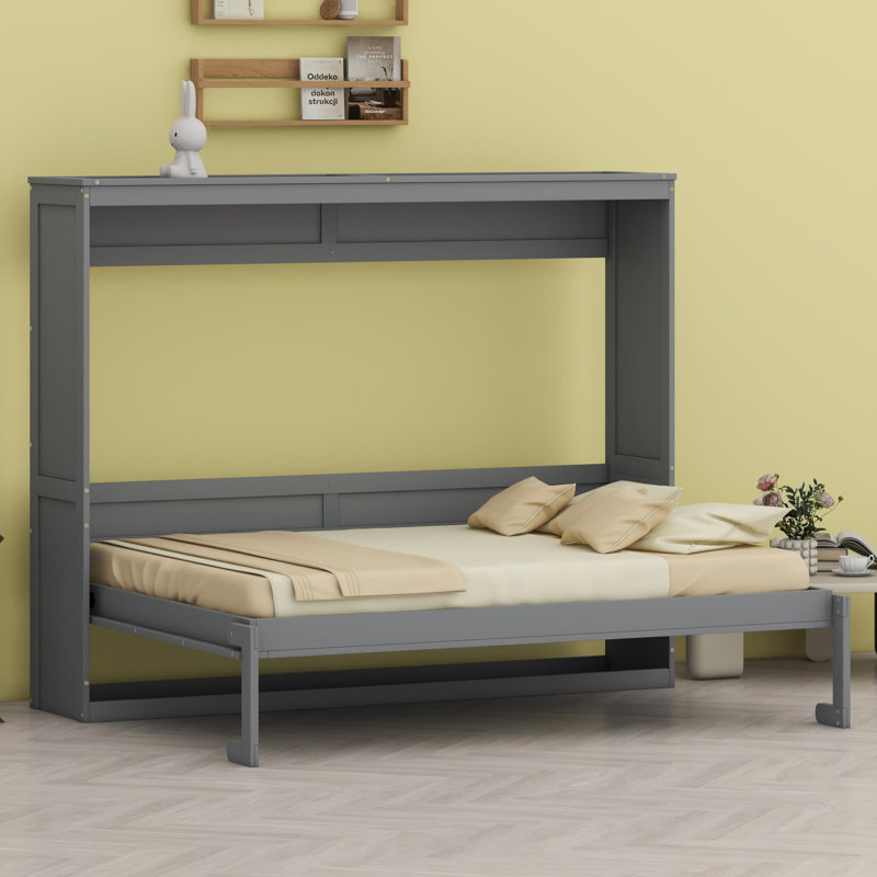 Murphy Bed, Gray, Full