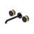 Matte Black/Antique Gold