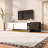 TV Stand with 1 Drawer, 2 Cabinets, Adjustable Shelves and Metal Legs-403902564