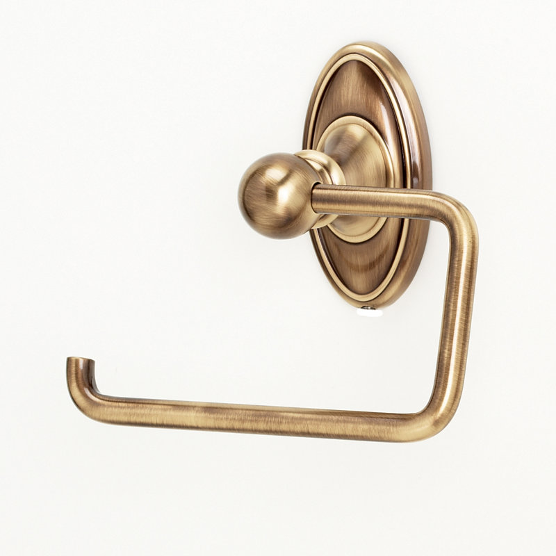 Traditional Wall Mounted Toilet Paper Holder, Polished Brass
