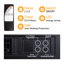 Ghita Casmey Mirrored Glass Electric Fireplace Crushed Diamond Home Decor