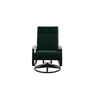 Chaise de patio pivotante avec coussins Askar