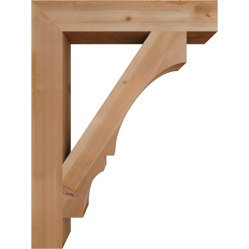 Support de bloc Balboa, L 5 1/2 po x P 36 po x H 48 po, Cèdre rouge de l'Ouest lisse