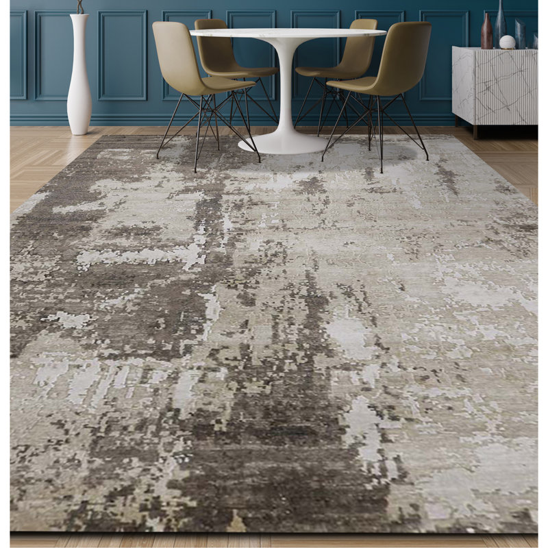 Himalayan Abstract Area Rug, Rectangle 6' x 9'