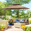 Parasol excentré 10 pi avec base Outsunny