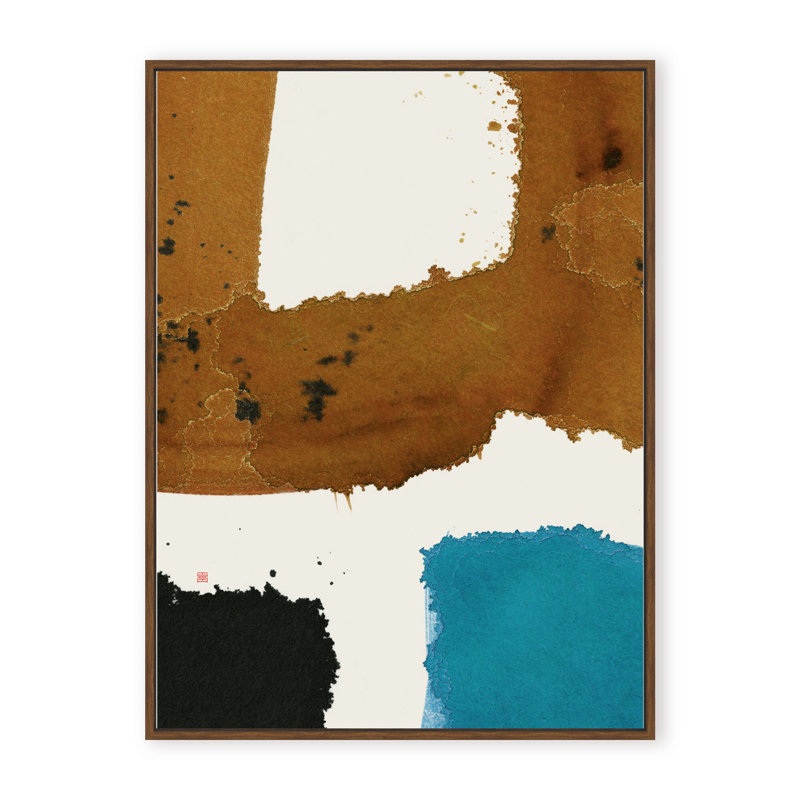 Abstract Off Track, Black, 48" H x 36" W x 1.125" D, Framed Print