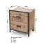 Farber 52cm W Steel Bedside Table