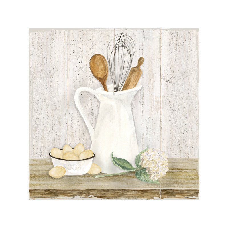 Vintage Kitchen II by Tara Reed - Wrapped Canvas Painting, 66.04 cm H x 66.04 cm W x 1.91 cm D
