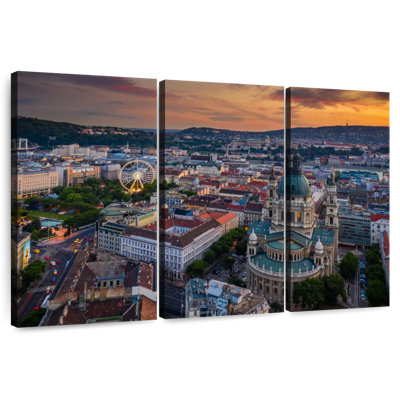Coucher de soleil à Budapest