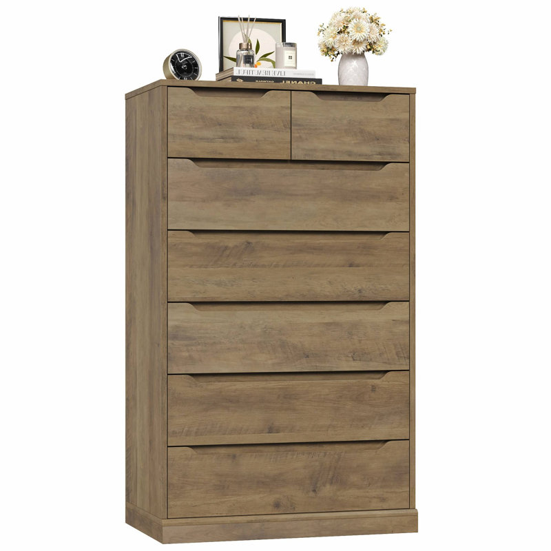 Commode 7 tiroirs, Naturel