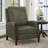 Liauro 32.3" Wide Genuine Leather Manual Push Back Recliner with Solid Wood Handrail-1613779253