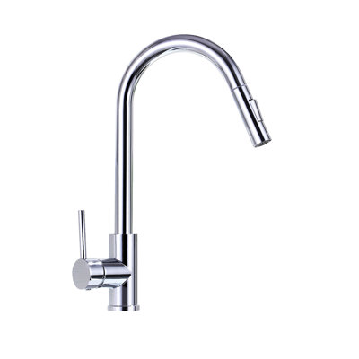 Topcraft Single Handle Single Hole Pull Down Kitchen Sink Faucet