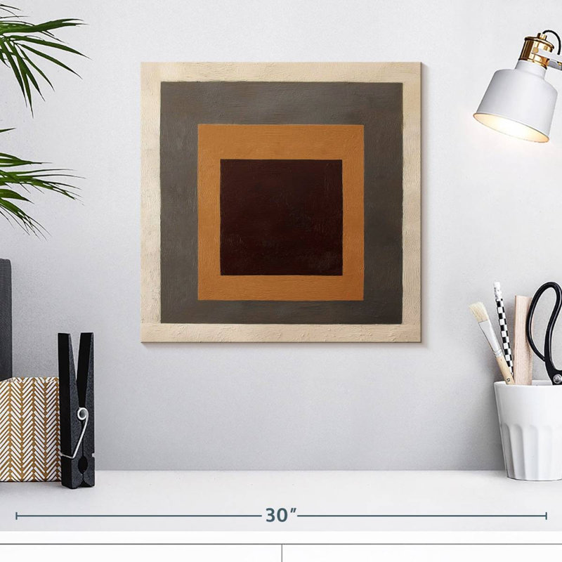 Earth Square Layers, 16" H x 16" W