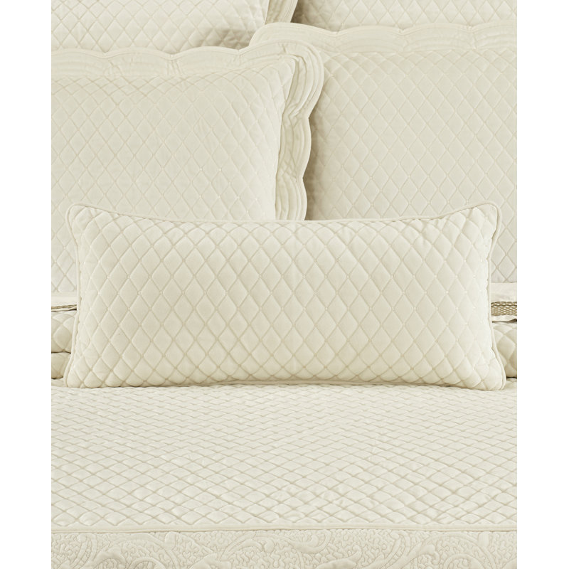 Coussin Marissa, 15 po x 20 po, Rectangulaire, Blanc d'hiver