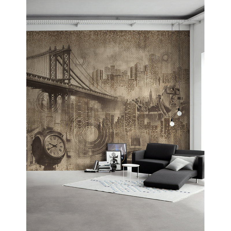 Peel & Stick Floral Wall Mural, 112" W x 75" L