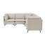 Canapé modulaire rembourré avec pieds en métal-1638560748