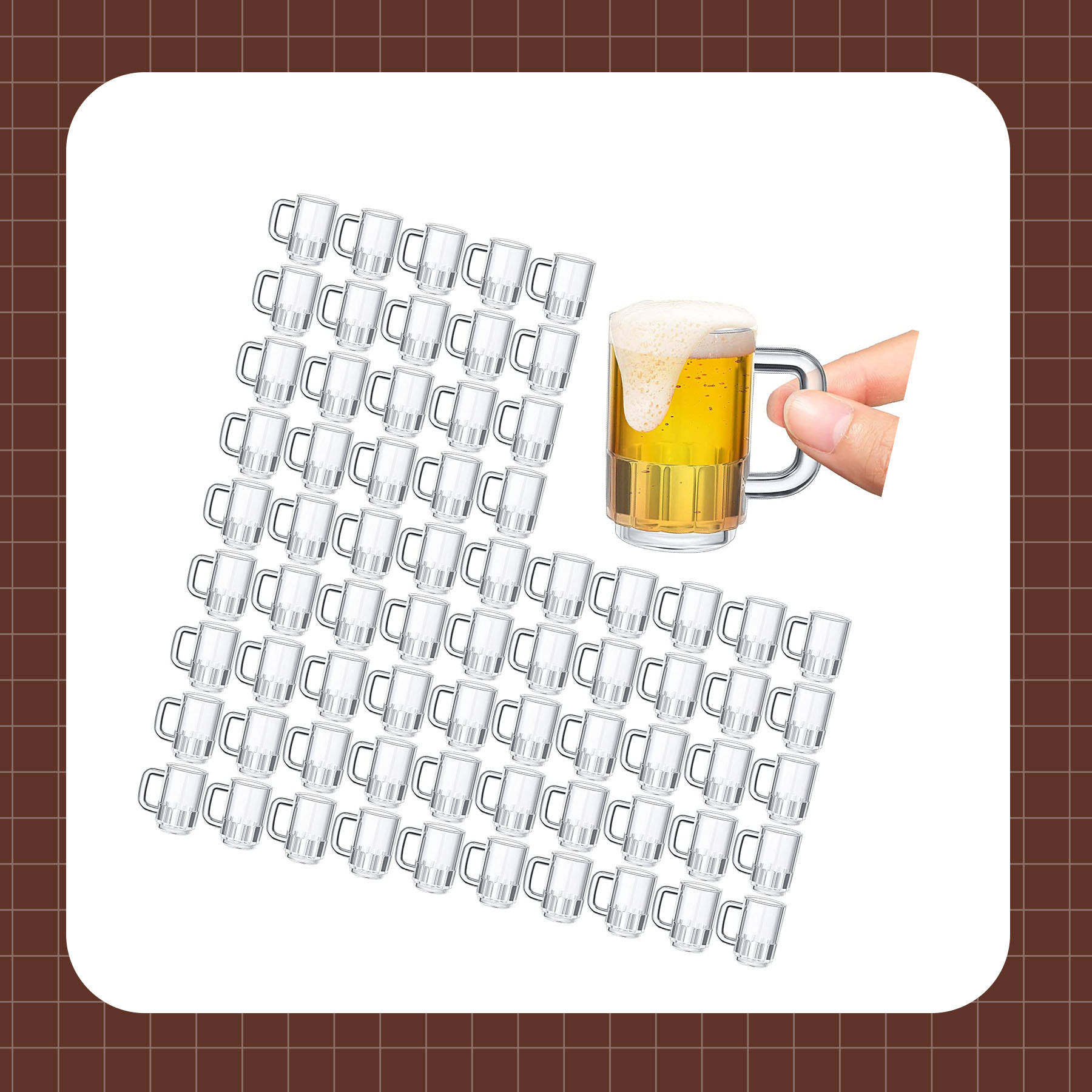 Chope à bière en plastique MyDrinkglass | Chope à bière en plastique | 12 pièces