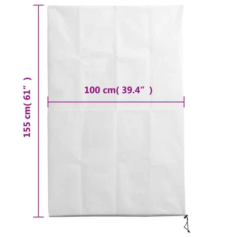 Birck Tree Protection Mat, 155cm H x 100cm W, White