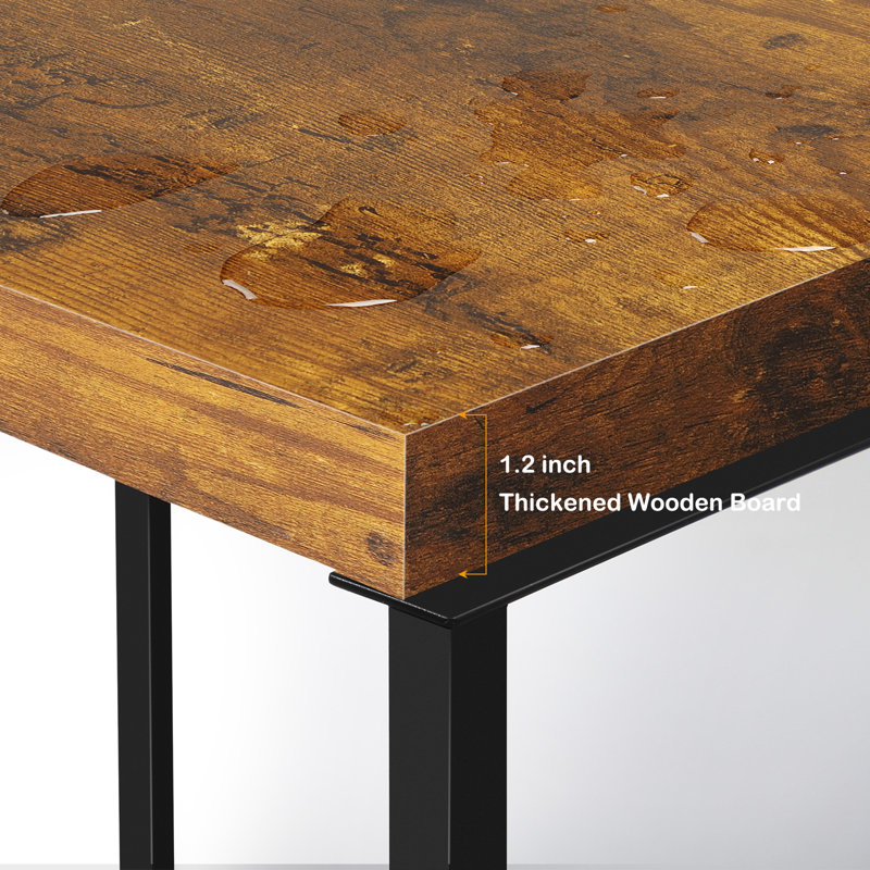 Farlan End Table Set Built-In Outlets, Brown