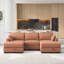 Canapé modulaire en velours côtelé 5 pièces-660283847