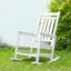 Chaise berçante surdimensionnée avec texture de bois-216223848