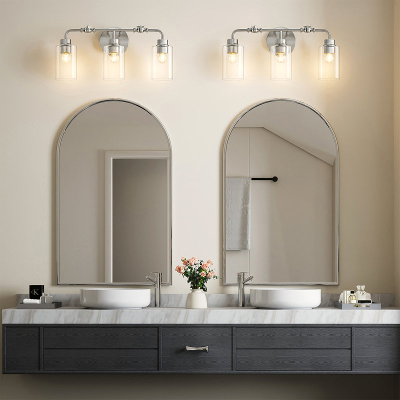 Éclairage pour meuble-lavabo 3 lumières avec pivot réglable