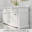 Ensemble de meuble-lavabo à double cuve 60 po Barnhart-1638225161