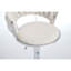 Ensemble de 2 tabourets de bar, avec repose-pieds chromé et base pivotante en velours à hauteur réglable et tabouret de bar simple chromé