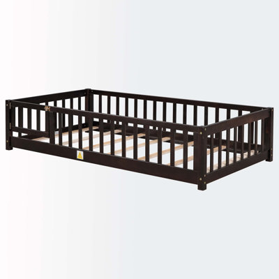 Lit plateforme en bois massif Neeta par Red Barrel Studio®