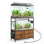 Support d'aquarium de 20 à 29 gallons, support d'aquarium double en métal avec armoire, support de terrarium robuste pour reptile, étagère d'aquarium de bureau à domicile, capacité de 330 lb (sans aquarium)-825450140