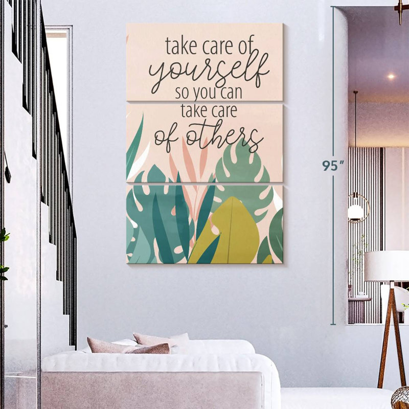 Tergel Take Care Of Yourself IV, 38" H x 24" W