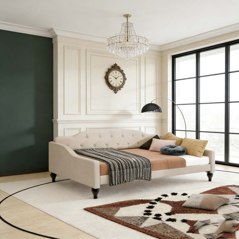 Upholstered Tufted Daybed