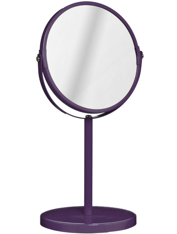 Kateri Metal Flat Mirror, Purple
