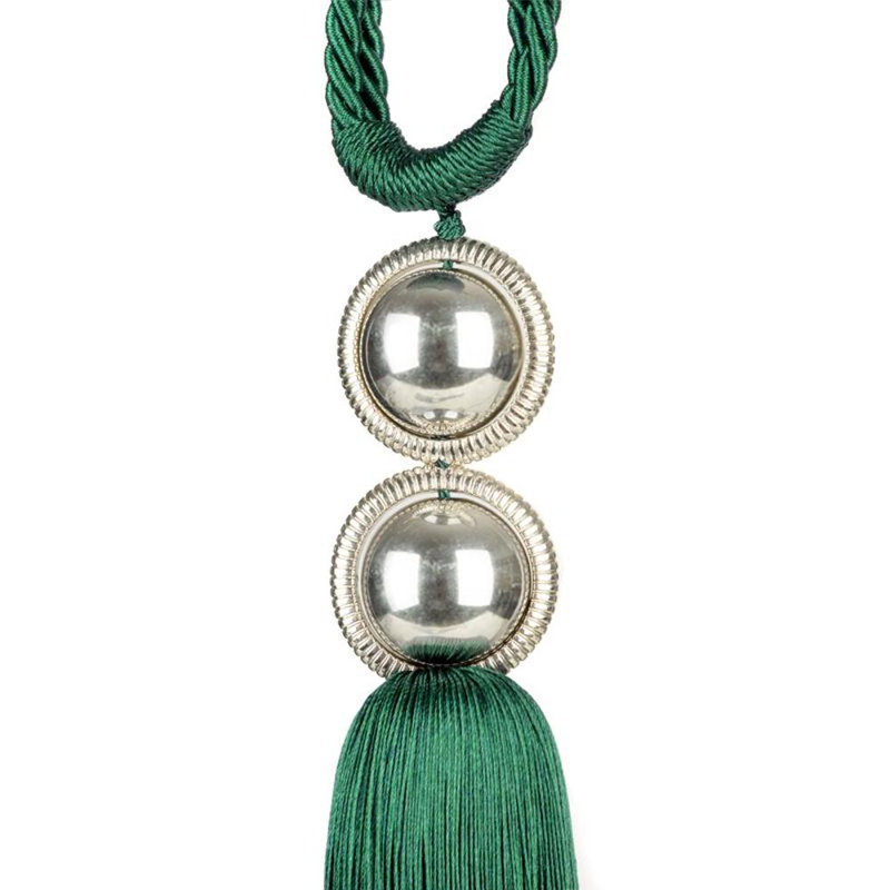 Brighton Fabric 38cm Curtain Tieback, Green