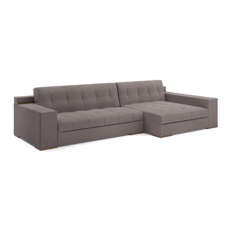 Canapé modulaire Indio, Mélange de polyester graphite Nevis